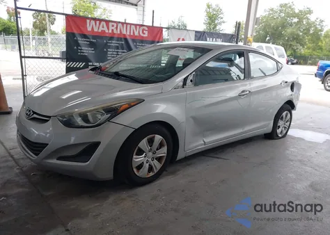 2016 Hyundai Elantra Se из США, поврежденный, VIN 5NPDH4AE6GH739169